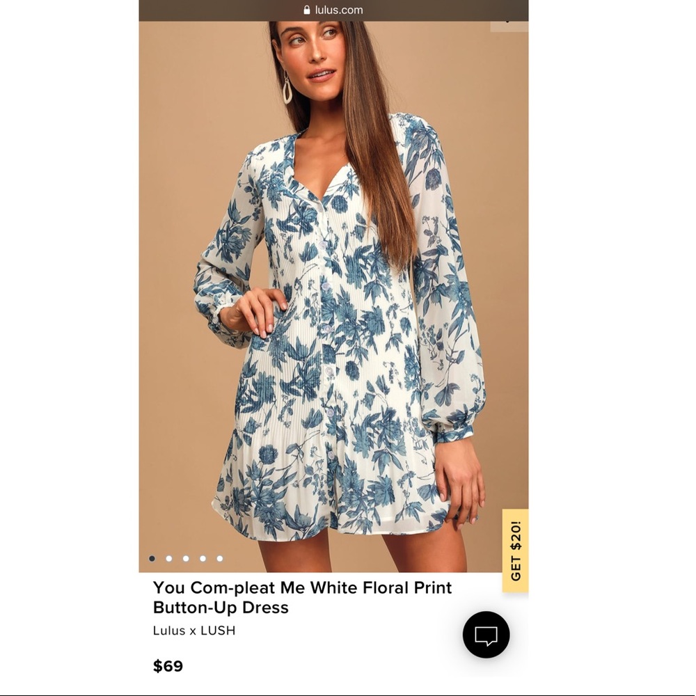 Lulu’s x LUSH ~you complete me~ Dress, Size L